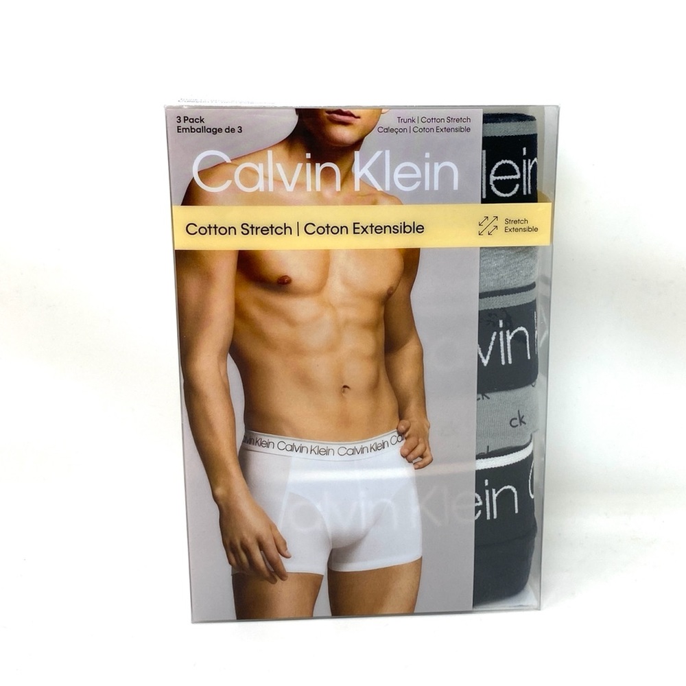 💖MEGA SALE💖Calvin Klein NP24210021 CK 3-pack Cotton Trunk Mens Underwear - Picture 6 of 8